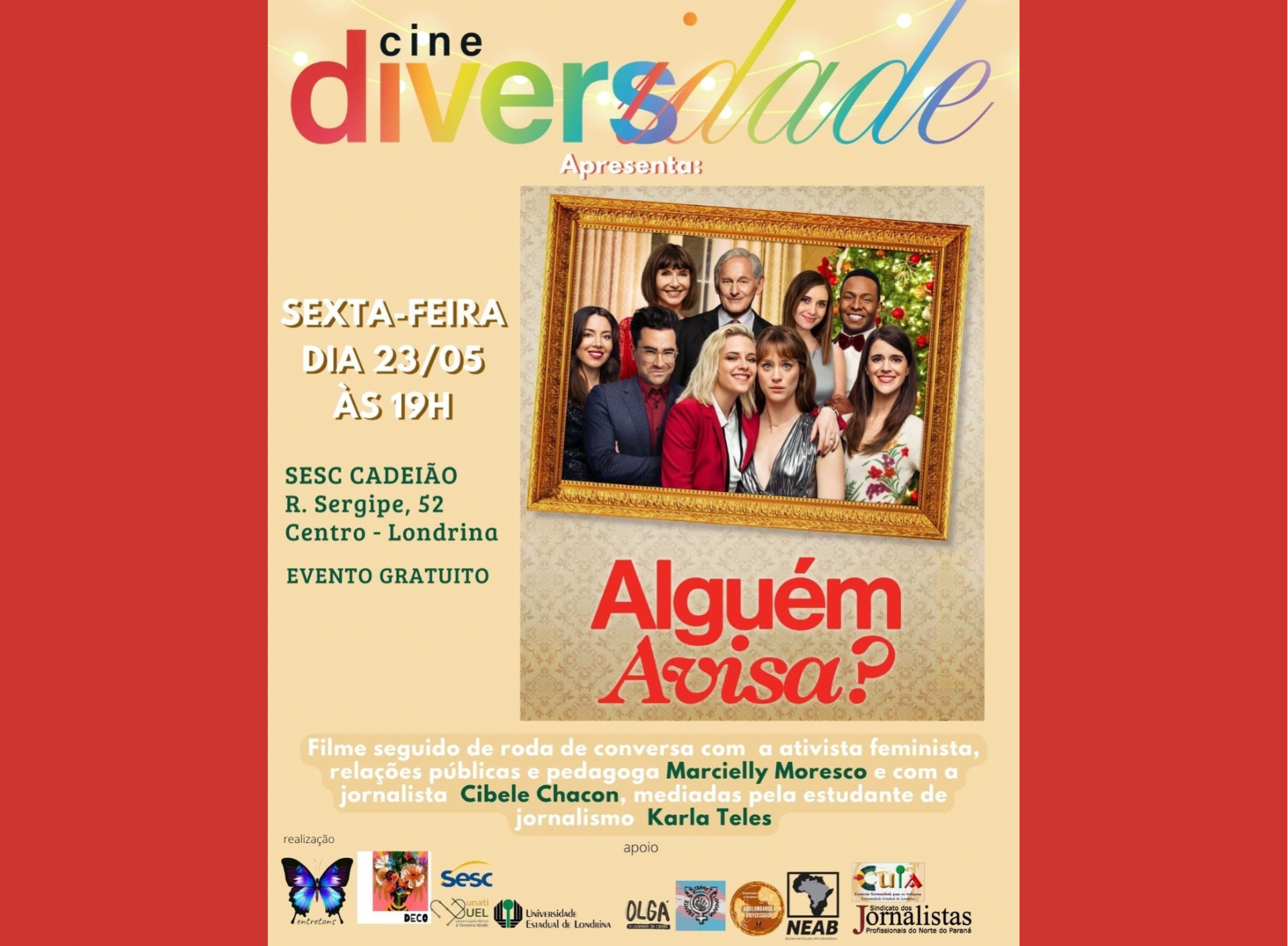 Cine Diversidade exibe o filme&nbsp;‘Alguém avisa?’ gratuitamente nesta sexta